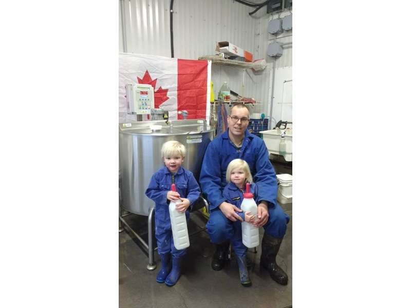 Milk pasteurizers for calves delivered to Canada